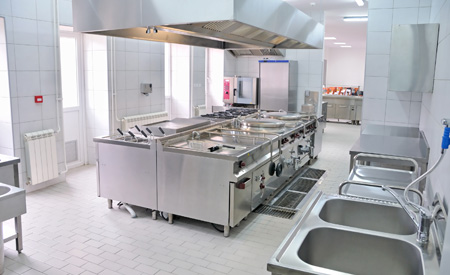 Professional kitchen interior